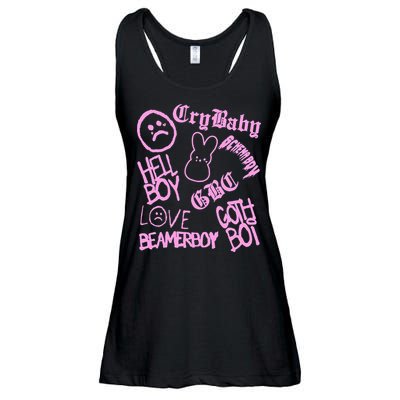 Lil Emo Rap Goth Peep Hip Hop Tattoo Ladies Essential Flowy Tank