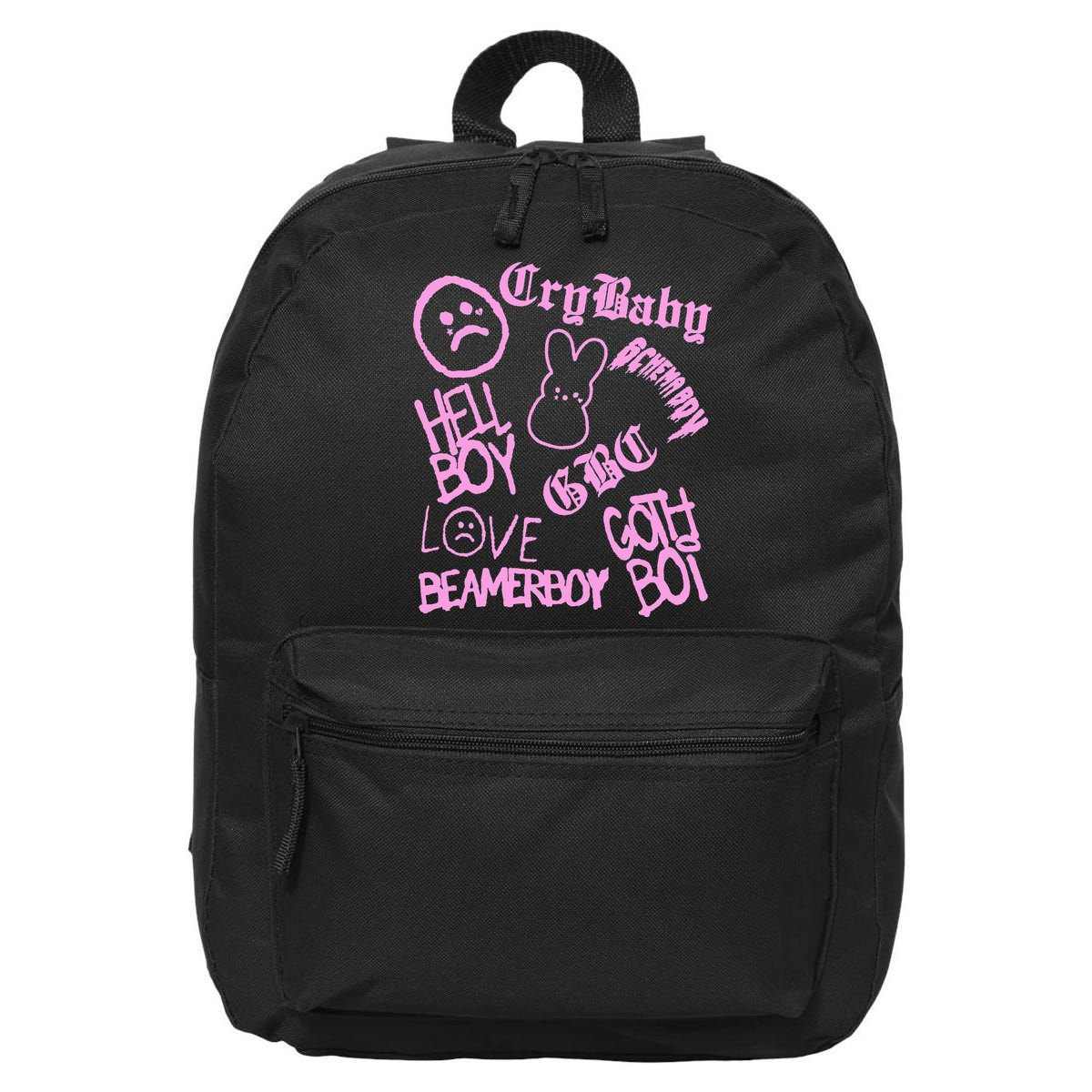 Lil Emo Rap Goth Peep Hip Hop Tattoo 16 in Basic Backpack