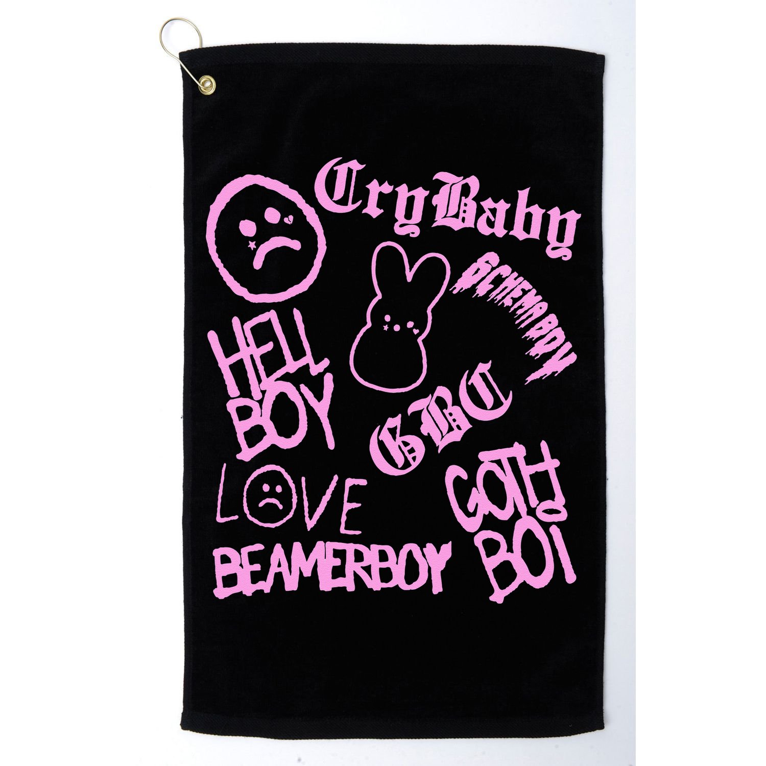 Lil Emo Rap Goth Peep Hip Hop Tattoo Golf Towel