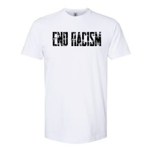 Lovely End Racism T Peace Against Racism Refugee Softstyle CVC T-Shirt