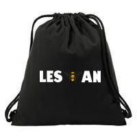 LES-Bee-an Cute Funny Lesbian Drawstring Bag