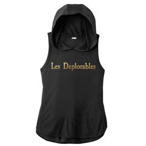 Les Deplorables USA Donald Trump 2016 Ladies PosiCharge Tri-Blend Wicking Draft Hoodie Tank