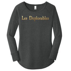 Les Deplorables USA Donald Trump 2016 Women's Perfect Tri Tunic Long Sleeve Shirt