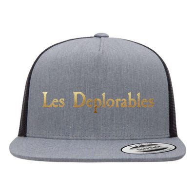 Les Deplorables USA Donald Trump 2016 Flat Bill Trucker Hat