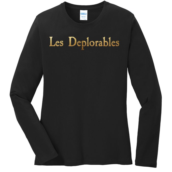 Les Deplorables USA Donald Trump 2016 Ladies Long Sleeve Shirt