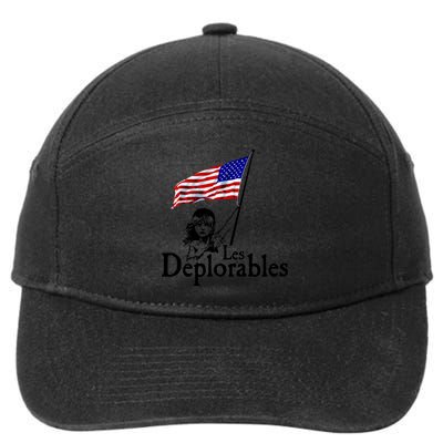 Les Deplorables USA Flag Parody Vote Trump 2016 7-Panel Snapback Hat
