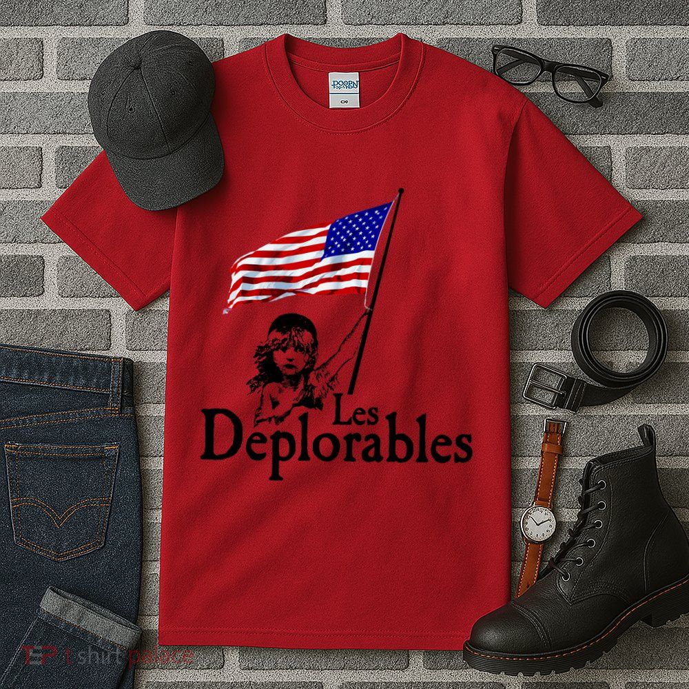 Les Deplorables USA Flag Parody Vote Trump 2016 Tall T-Shirt