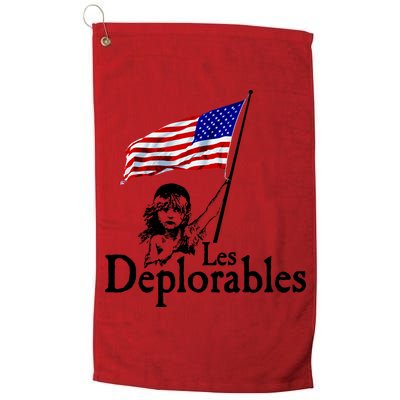 Les Deplorables USA Flag Parody Vote Trump 2016 Golf Towel
