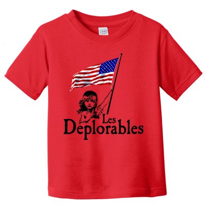 Les Deplorables USA Flag Parody Vote Trump 2016 Toddler T-Shirt