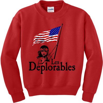 Les Deplorables USA Flag Parody Vote Trump 2016 Kids Sweatshirt