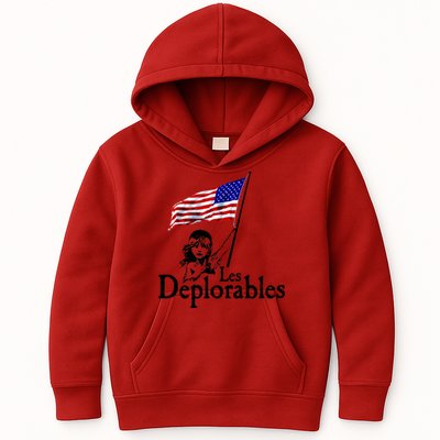 Les Deplorables USA Flag Parody Vote Trump 2016 Kids Hoodie