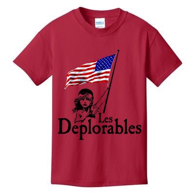 Les Deplorables USA Flag Parody Vote Trump 2016 Kids T-Shirt