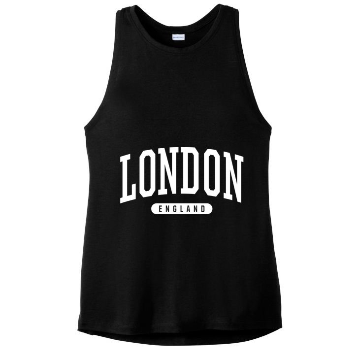 London England Souvenirs & Gifts College Style London England Souvenir Gift Ladies PosiCharge Tri-Blend Wicking Tank