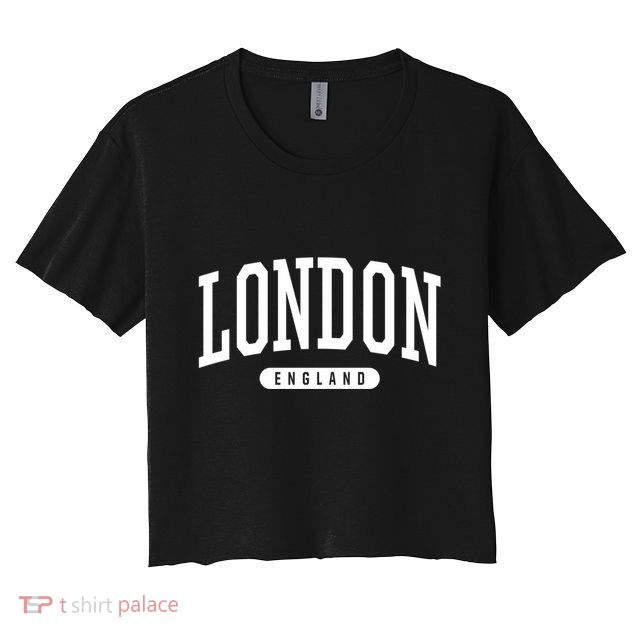 London England Souvenirs & Gifts College Style London England Souvenir Gift Crop Top