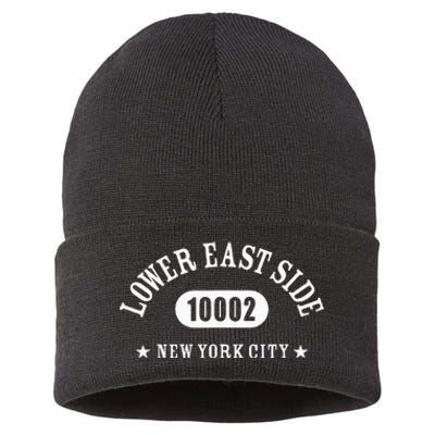 Lower East Side New York City 10002 Nyc Sustainable Knit Beanie