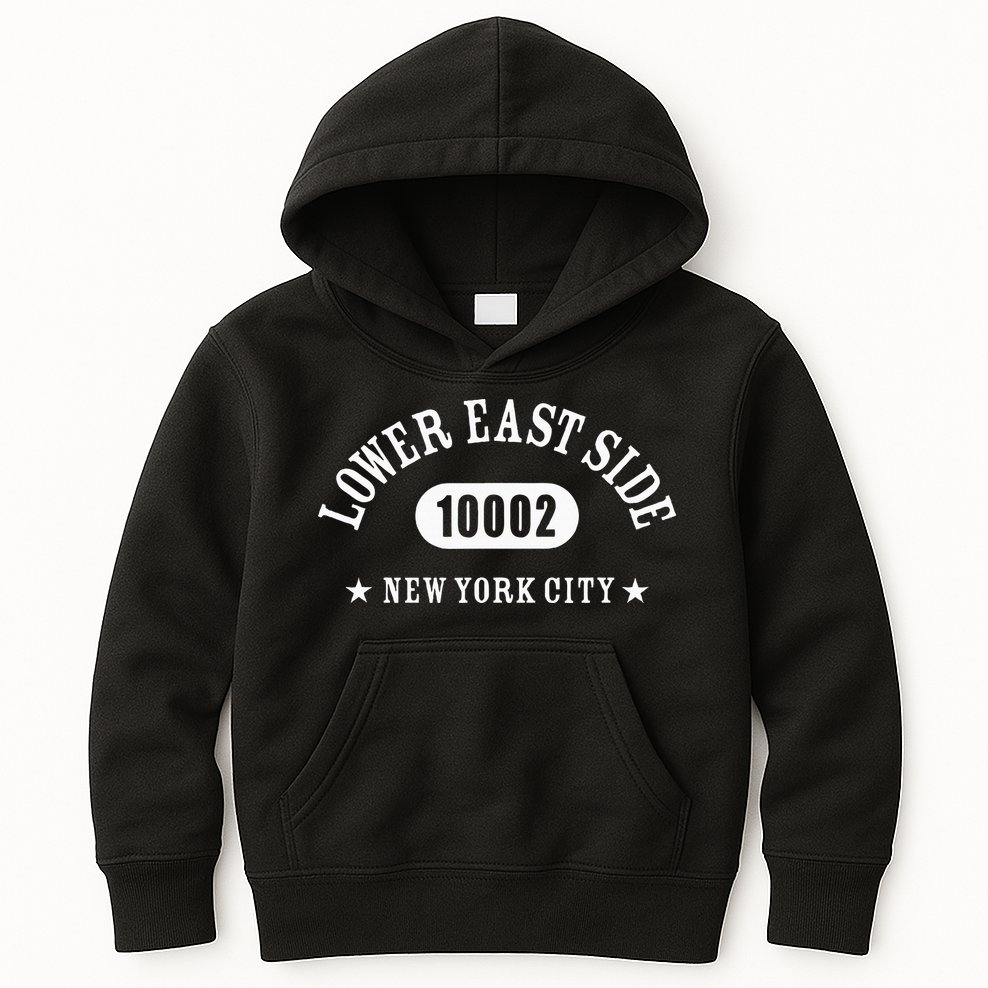 Lower East Side New York City 10002 Nyc Kids Hoodie