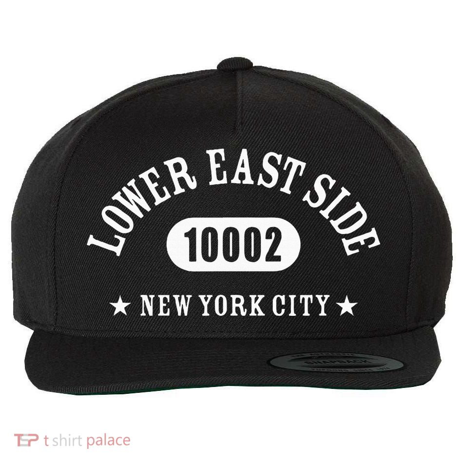 Lower East Side New York City 10002 Nyc Wool Snapback Cap
