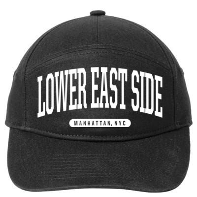 Lower East Side Manhattan Ny Nyc Borough Lower East Side Manhattan New York 7-Panel Snapback Hat