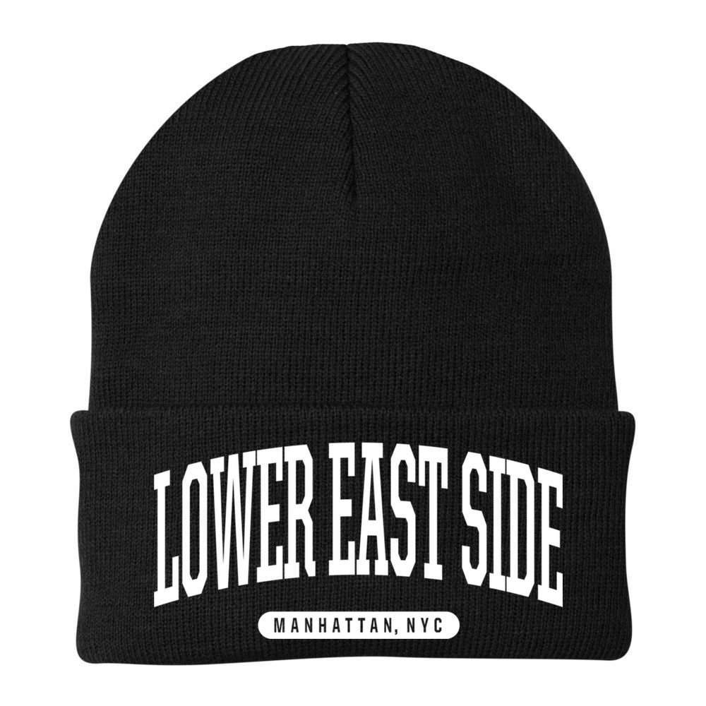 Lower East Side Manhattan Ny Nyc Borough Lower East Side Manhattan New York Beanie