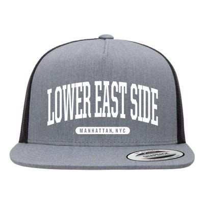 Lower East Side Manhattan Ny Nyc Borough Lower East Side Manhattan New York Flat Bill Trucker Hat