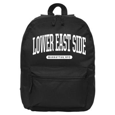 Lower East Side Manhattan Ny Nyc Borough Lower East Side Manhattan New York 16 in Basic Backpack