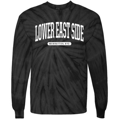 Lower East Side Manhattan Ny Nyc Borough Lower East Side Manhattan New York Tie-Dye Long Sleeve Shirt