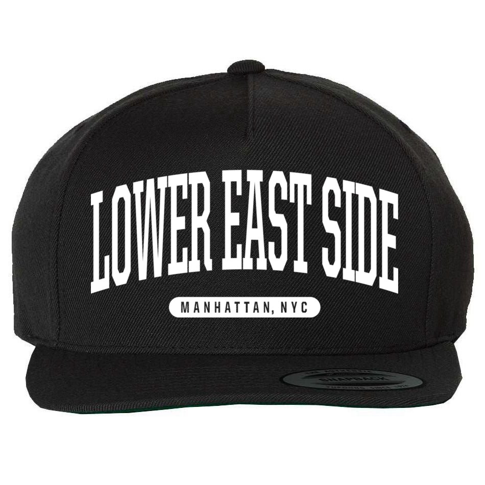 Lower East Side Manhattan Ny Nyc Borough Lower East Side Manhattan New York Wool Snapback Cap