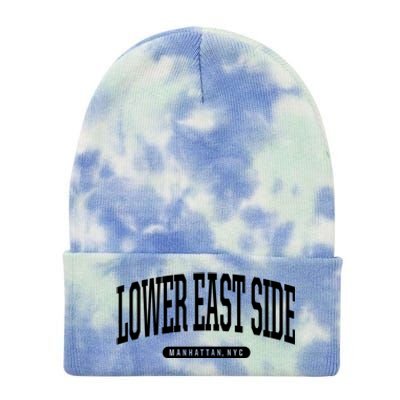 Lower East Side Manhattan Ny Nyc Borough Lower East Side Manhattan New York Tie Dye 12in Knit Beanie