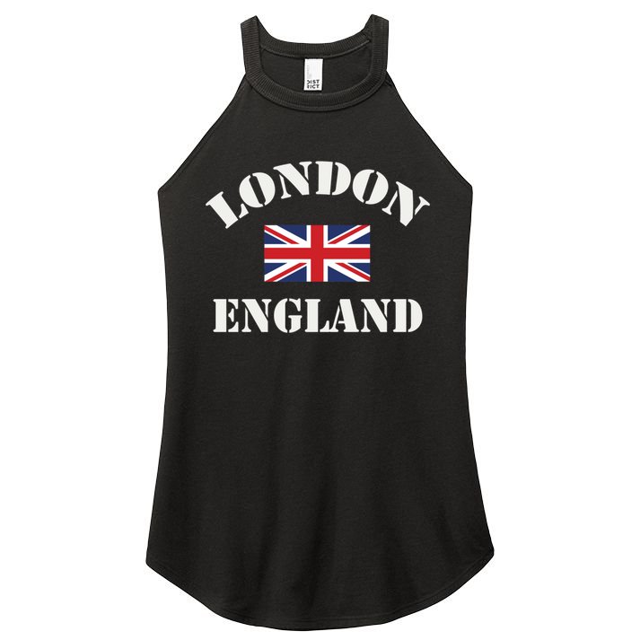 London England Souvenir Tourist Cute Gift Women's Perfect Tri Rocker Tank