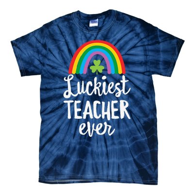 Luckiesteacher Ever St Patricks Day School Gifts Tie-Dye T-Shirt