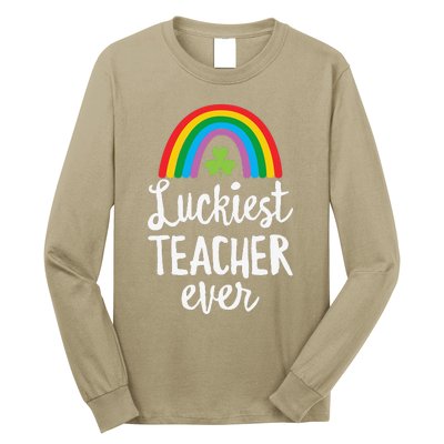 Luckiesteacher Ever St Patricks Day School Gifts Long Sleeve Shirt