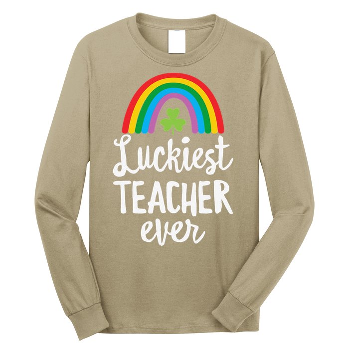 Luckiesteacher Ever St Patricks Day School Gifts Long Sleeve Shirt