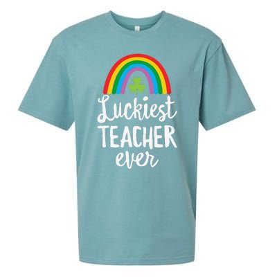 Luckiesteacher Ever St Patricks Day School Gifts Sueded Cloud Jersey T-Shirt