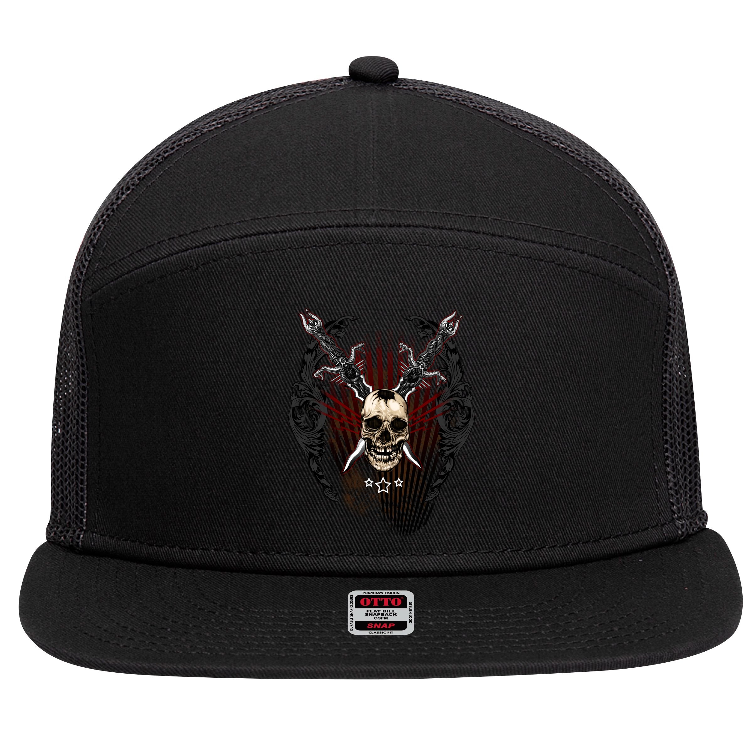 Loyal Enemy Skulls 7 Panel Mesh Trucker Snapback Hat