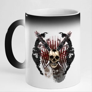 Loyal Enemy Skulls 11oz Black Color Changing Mug