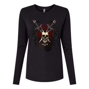 Loyal Enemy Skulls Womens Cotton Relaxed Long Sleeve T-Shirt