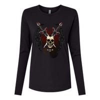 Loyal Enemy Skulls Womens Cotton Relaxed Long Sleeve T-Shirt