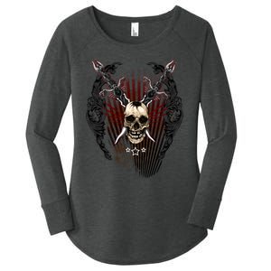 Loyal Enemy Skulls Women's Perfect Tri Tunic Long Sleeve Shirt