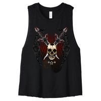 Loyal Enemy Skulls Women's Racerback Cropped Tank