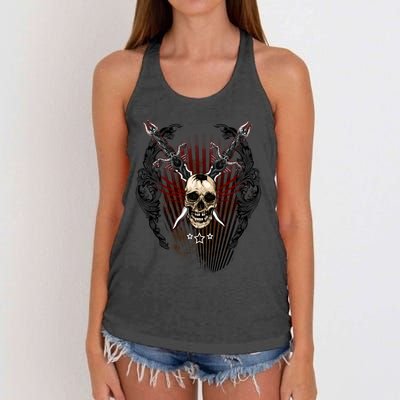 Loyal Enemy Skulls Women's Knotted Racerback Tank