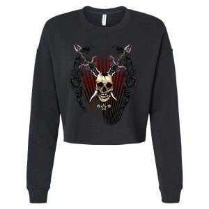 Loyal Enemy Skulls Cropped Pullover Crew