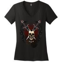 Loyal Enemy Skulls Women's V-Neck T-Shirt