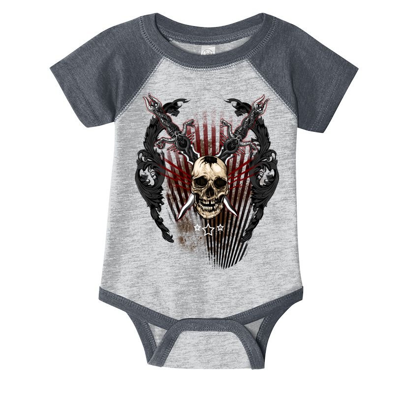 Loyal Enemy Skulls Infant Baby Jersey Bodysuit