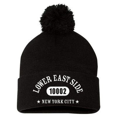 Lower East Side New York City 10002 Nyc Athletic Design Pom Pom 12in Knit Beanie