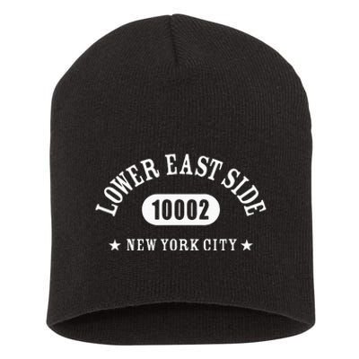 Lower East Side New York City 10002 Nyc Athletic Design Short Acrylic Beanie