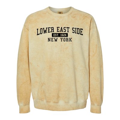 Lower East Side Manhattan New York Colorblast Crewneck Sweatshirt