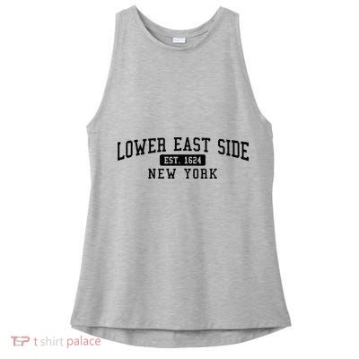 Lower East Side Manhattan New York Ladies PosiCharge Tri-Blend Wicking Tank
