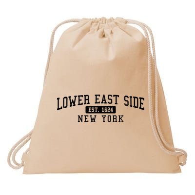 Lower East Side Manhattan New York Drawstring Bag