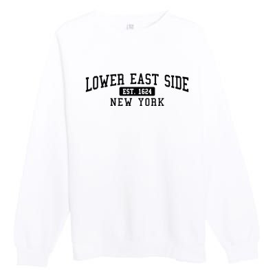 Lower East Side Manhattan New York Premium Crewneck Sweatshirt