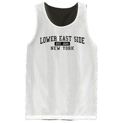 Lower East Side Manhattan New York Mesh Reversible Basketball Jersey Tank